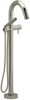 Rohl RIU™ TRU39BN - Single Hole Floor Mount Tub Filler Trim in Brushed Nickel