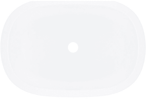 Rohl Barcelona UBBAR56MSMIO - 14 Inch Oval Undermount Bathroom Sink with Drain Hole Center