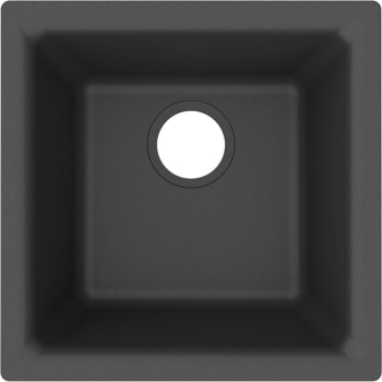 Elkay Quartz Classic ELG1616MB0 - 15 3/4 Inch Dual Mount Single Bowl Bar Sink with 3 1/2" Drain Opening