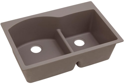 Elkay Quartz Classic ELGH3322RGR0 - Greige Angled View