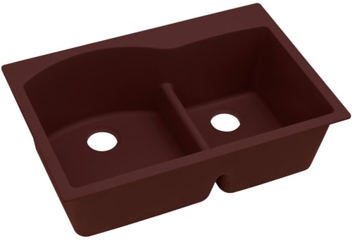 Elkay Quartz Classic ELGH3322RPC0 - Pecan Angled View