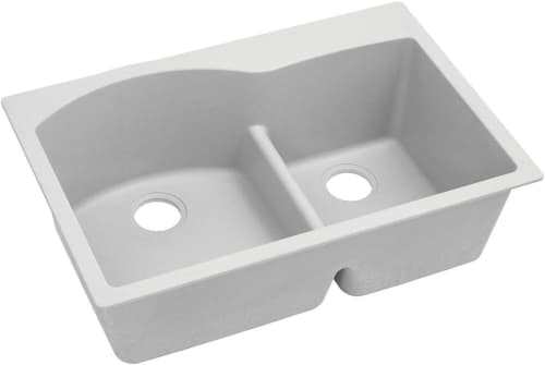 Elkay Quartz Classic ELGH3322RWH0 - White Angled View