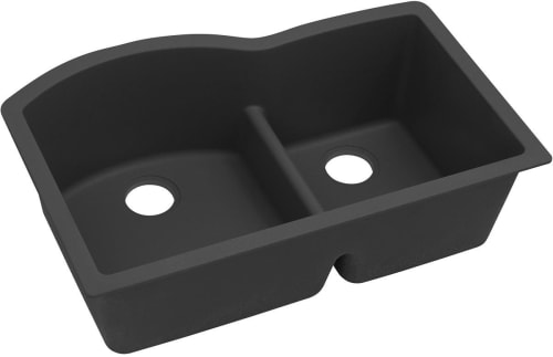 Elkay Quartz Classic ELGHU3322RBK0 - Black Angled View