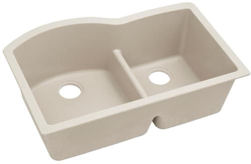 Elkay Quartz Classic ELGHU3322RBQ0 - Bisque Angled View
