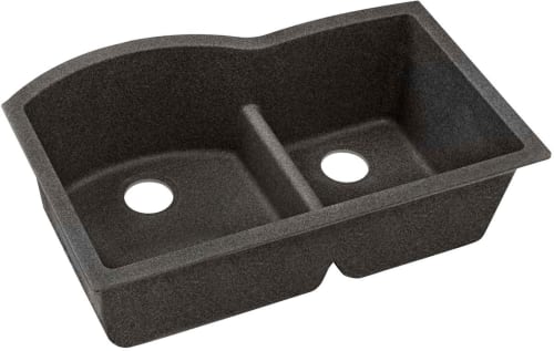 Elkay Quartz Classic ELGHU3322RBS0 - Black Shale Angled View