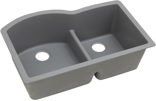 Elkay Quartz Classic ELGHU3322RGS0 - Greystone Angled View