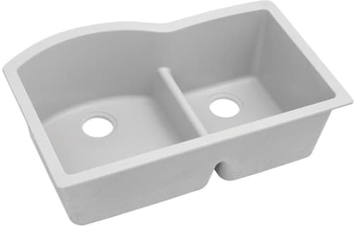 Elkay Quartz Classic ELGHU3322RWH0 - White Angled View