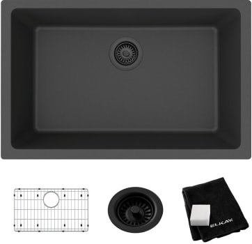 Elkay Quartz Classic ELGRU13022MC0 - Elkay Quartz Classic® Single Bowl Undermount Kitchen Sink
