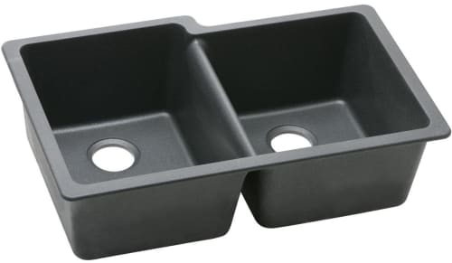 Elkay Quartz Classic ELGU250RBK0 - Black Angled View