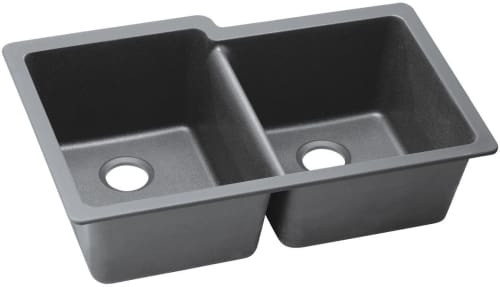 Elkay Quartz Classic ELGU250RGS0 - Greystone Angled View