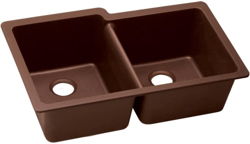 Elkay Quartz Classic ELGU250RPC0 - Pecan Angled View