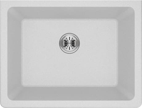 Elkay Quartz Classic ELGU251912PDWH0 - 25 Inch Undermount Single Bowl Laundry Sink with Perfect Drain