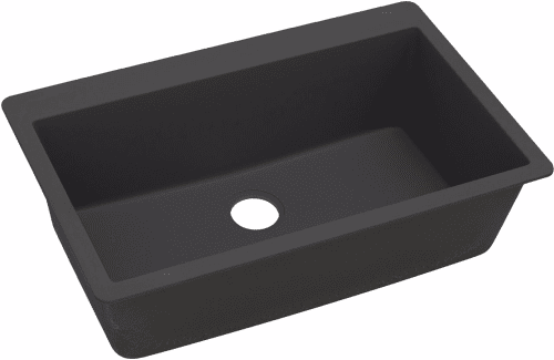Elkay ELGR13322BK0 33 Inch Drop-In Sink with E-Granite Construction, 9