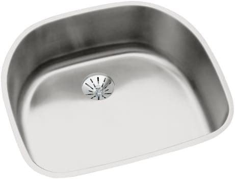 Elkay Lustertone Collection ELUH2118PD - Elkay Lustertone® Classic Stainless Steel Single Bowl Undermount Kitchen Sink with Perfect Drain®