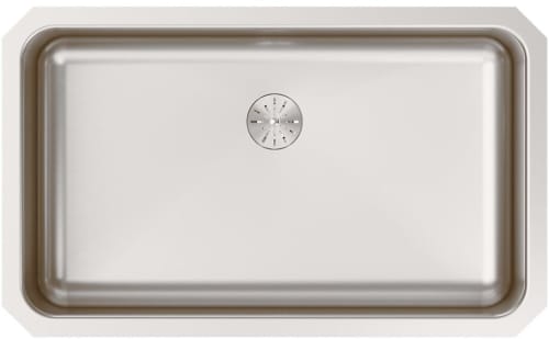 Elkay Gourmet Perfect Drain Collection Lustertone Collection ELUH281610PD - Elkay Lustertone® Classic Stainless Steel Single Bowl Undermount Kitchen Sink with Perfect Drain®