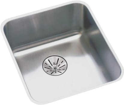 Elkay Lustertone Collection ELUHAD111655PD - 14 Inch Stainless Steel Single Bowl Undermount Kitchen Sink