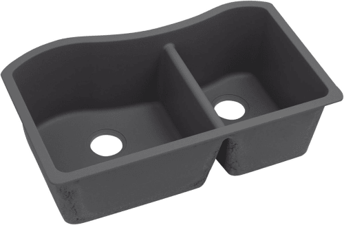 Elkay Quartz Luxe ELXHU3220RCH0 - Charcoal Angled View