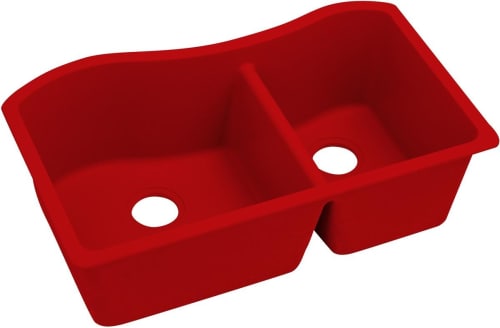 Elkay Quartz Luxe ELXHU3220RMA0 - Maraschino Angled View
