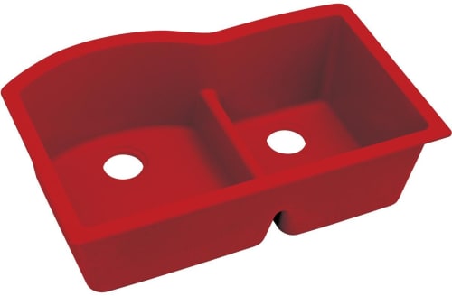 Elkay Quartz Luxe ELXHU3322RMA0 - Maraschino Angled View