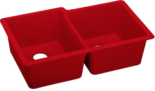 Elkay Quartz Luxe ELXU250RMA0 - Maraschino Angled View