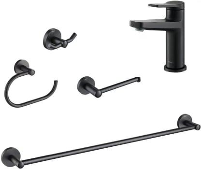 Kraus Indy™ Series CKBF1401KEA188MB - Single Lever Basin Bathroom Faucet with Bathroom Accessories Included