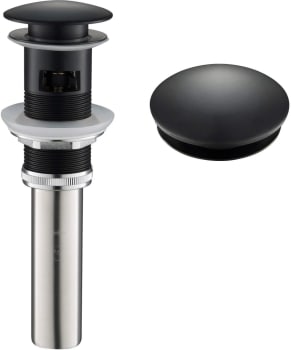 Kraus PU11MB - Pop-Up Drain for Bathroom Sink with Overflow in Matte Black