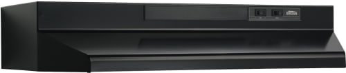 Broan F40000 Series F403623 - Broan® 36-Inch Convertible Under-Cabinet Range Hood, 160 CFM, Black