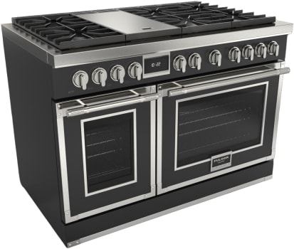 Fulgor Milano EVOQUE 400 Series F4EDF486GCS1MB - 48 Inch Freestanding Dual Fuel Range with 6 Sealed Brass Burners