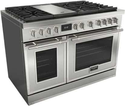 Fulgor Milano EVOQUE 400 Series F4EDF486GCS1SS - 48 Inch Freestanding Dual Fuel Range with 6 Sealed Brass Burners
