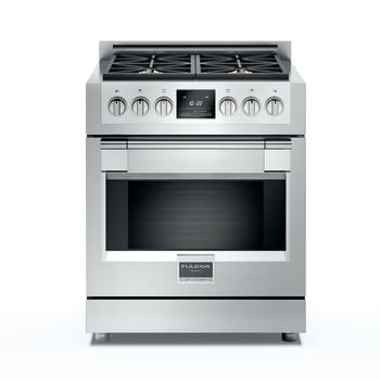Fulgor Milano Sofia Series F6PDF304S1 - 30" Dual Fuel Sofia Range with 4 Burners and 4.1 cu. ft. Convection Oven