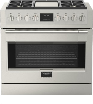 Fulgor Milano Sofia 600 Series F6PGR364GS2 - 36 Inch Freestanding Professional Gas Range with 4 Sealed Burners