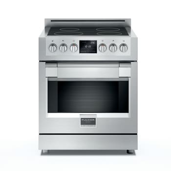 Fulgor Milano Sofia Series F6PIR304S1 - 30" Freestanding Induction Range with 4 Cooking Zone, 4.1 cu. ft. True European Dual Convection Oven, Full Extension Telescopic Rack, Halogen Lights, Soft Closing Door and Pyrolitic Self-Clean