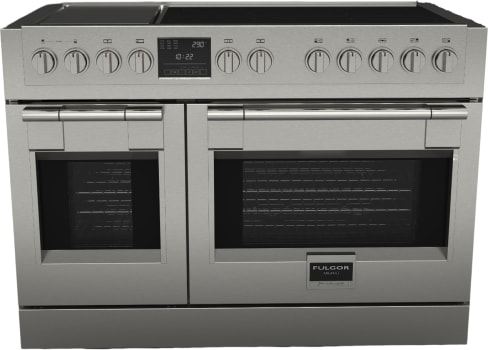Fulgor Milano Sofia 600 Series F6PIR485GS1 - 48 Inch Freestanding Professional Induction Range with 5 Elements in Front View