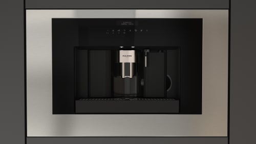 Fulgor Milano Matteo Collection 700 Series F7MTK30BCS - 30" Matteo 700 Series Built-in Coffee Machine in Front View