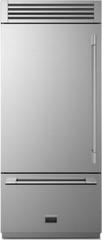 Fulgor Milano 700 Series F7PBM36S2L - 36 Inch Built-In Bottom Freezer Refrigerator in Front View