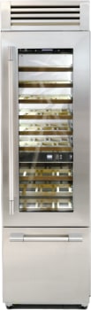 Fulgor Milano 700 Series F7PBW24S2R - 24 Inch Tri-Zone Wine Cooler in Front View