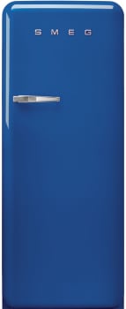 Smeg 50's Retro Design FAB28URBE3 - '50s Style Fridge with Ice Compartment, Blue, Right-Hand Hinge, 24'' Width