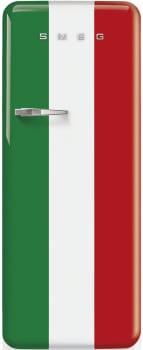 SMEG FAB28URDIT3 24" retro-style fridge, Italian flag, Right-hand hinge