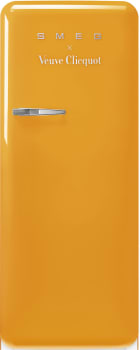 Smeg 50's Retro Design FAB28URDYVC3 - 24 Inch Freestanding Top Freezer Refrigerator in Front View