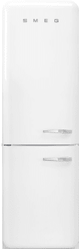 Smeg 50's Retro Design FAB32ULWH3 - 24 Inch '50s Style 'No Frost' Fridge-Freezer, White, Left Hand Hinge