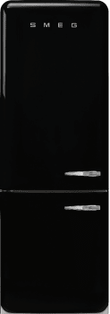 Smeg 50's Retro Design FAB38ULBL - 50's Style 'No Frost' Fridge-Freezer Black, Left Hand Hinge Energy Efficiency Class A++