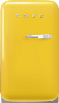 Smeg 50's Retro Design FAB5ULYW3 - 16 Inch Freestanding All Refrigerator in Front View