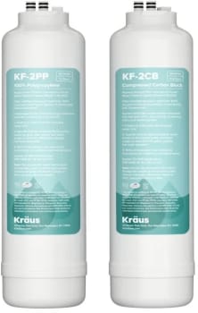Kraus Purita FC101 - Replacement Filter Cartridges for Purita™ 2-Stage Under Sink Water Filtration System with Carbon Block and Polypropylene Filters