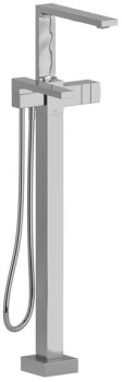 Rohl Reflet™ TRF39C - Reflet™ Single Hole Floor Mount Tub Filler Trim with Hand Shower in Chrome