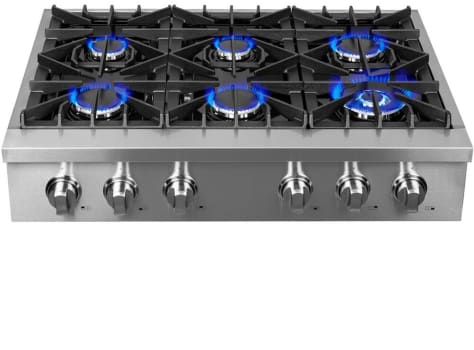 Forno Cossato FCTGS573736 - 36 Inch Gas Rangetop with 6 Sealed Burners