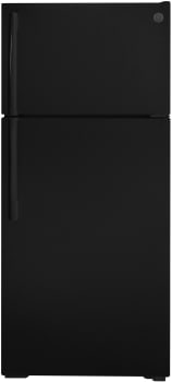 GE GTE17DTNRBB - 28 Inch Freestanding Top Freezer Refrigerator