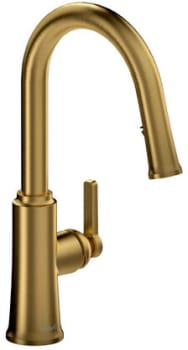 Rohl Trattoria TTRD101BG - Trattoria™ Pull-Down Kitchen Faucet With C-Spout in Brushed Gold