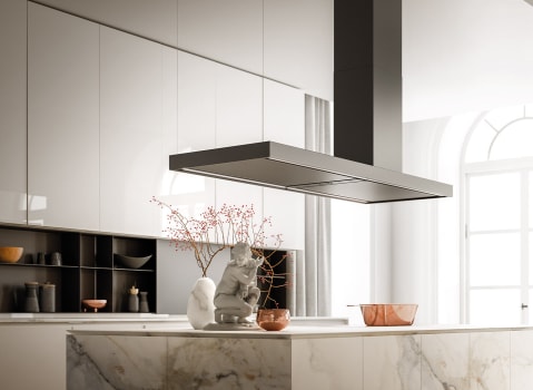 Falmec ELLE FDELL70I5SS - ELLE 70 Inch Island Mount Range Hood in Lifestyle View