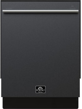 Forno Espresso Romano FDWBI803524BLK - Romano 24 Inch Fully Integrated Built-In Dishwasher in Front View