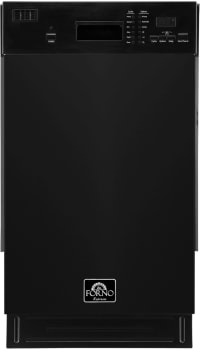 Forno Polo FDWBI804118BLK - Polo 18 Inch Full Console Built-In Dishwasher in Front View